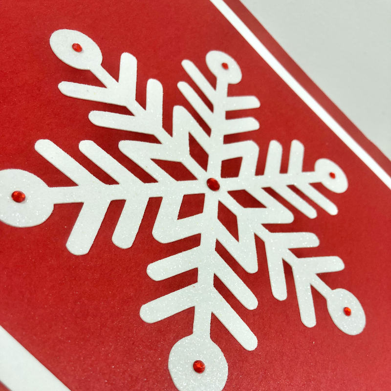 Kinkekott "Lumehelves punaste kristallidega" - Image 2